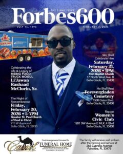 Li'Jawan Rashaad McClorin Sr., Belle Glade, FL Death, Obituary